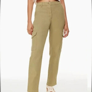 Aritzia Wilfred Modern Cargo Pants Womens 6 Olive Green
